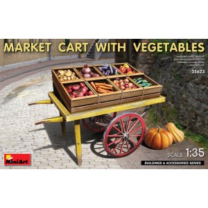 MARKET CART WITH VEGETABLES...