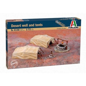 Desert well and tents 1/72 