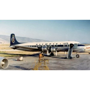 Olympic Airways DC-6 late...