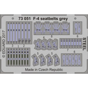 F-4 Phantom seatbelts grey...