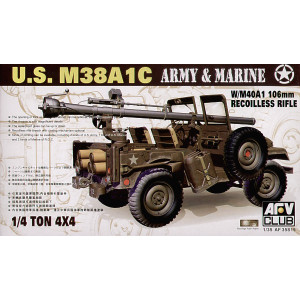 M38A1C with US M40A1 106mm recoiless rifle