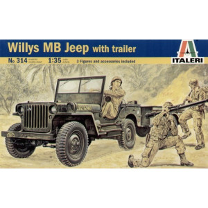 US Willys Jeep with Trailer 