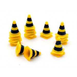 Traffic Cone, yellow/black - 20 pieces 