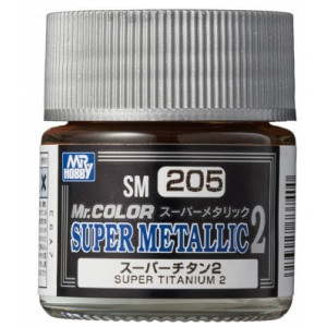 SM-205 Mr. Color Super Metallic 2 - Super Titanium 2 (10ml)