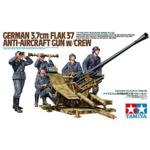 German 3.7cm FLAK37 Anti-Aircraft Gun with Crew Set 1/35