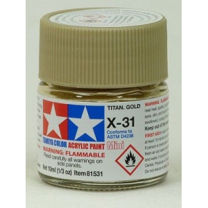 X-31 Titanium Gold Acrylic 10ml