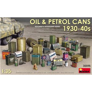 Oil & Petrol Cans 1930-40s 1/35